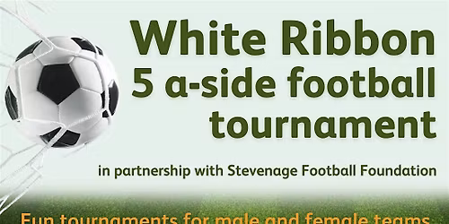 Welwyn Hatfield Council - White Ribbon football tournament