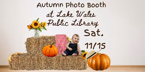 Autumn Photo Booth at the Library