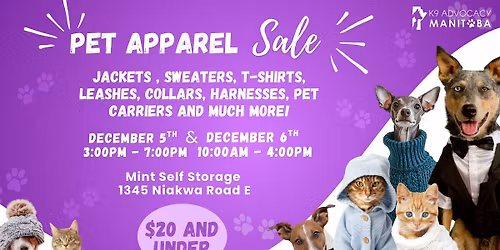 K9 Advocacy Pet Apparel Sale