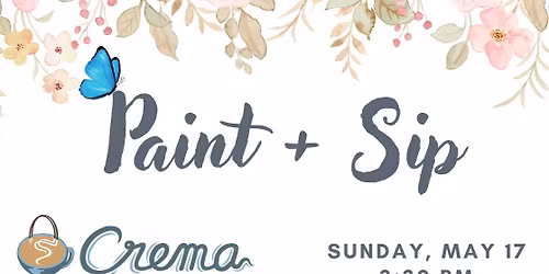 May Paint & Sip @ Crema Coffeehouse
