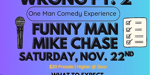 Job Interview Gone Wrong: Comedy, Music & Food w\/ Funny Man Mike Chase