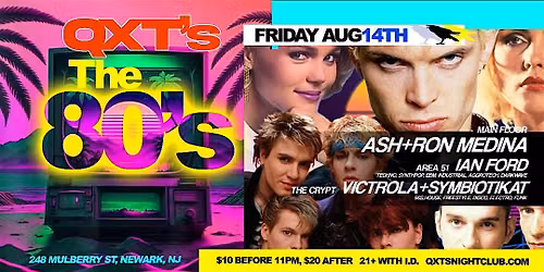 FLASHBACK FRIDAYS: The 80's ... an awesome night of 80's music and dancing.