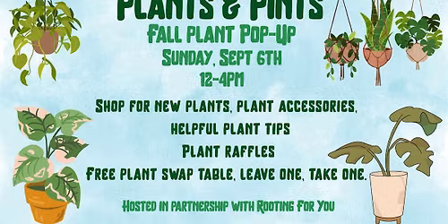 Plants & Pints Fall Popup