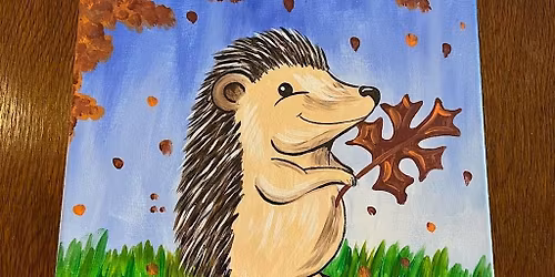 Fall Hedgehog Canvas Workshop