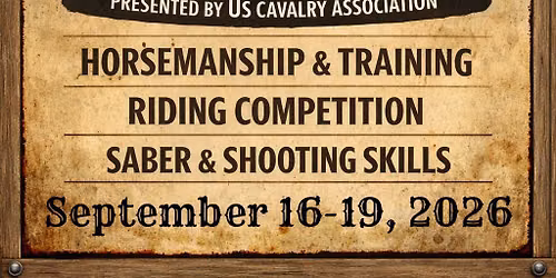 Nationals Cavalry Competition Hosted By US Cavalry Association