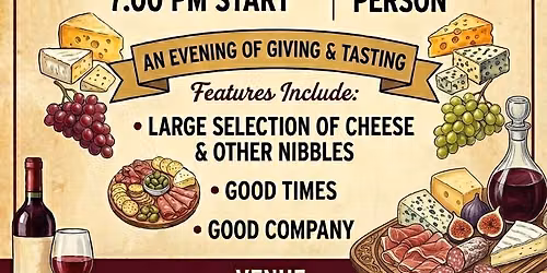 Charity Cheese & Wine Night