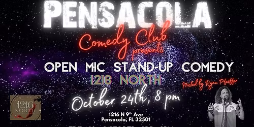 Pensacola Comedy Club's East Hill Stand-Up Comedy Open Mic at 1216 North