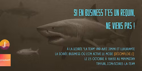 Soir\u00e9e business la TEAM par Avec Jimini et Luxuriante