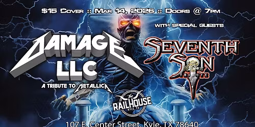 Damage, LLC live at the Railhouse w\/special guest Seventh Son!
