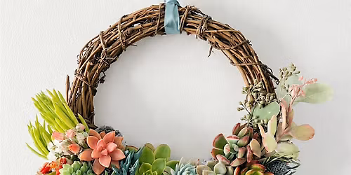 Succulent Wreath Class at Bella Vita