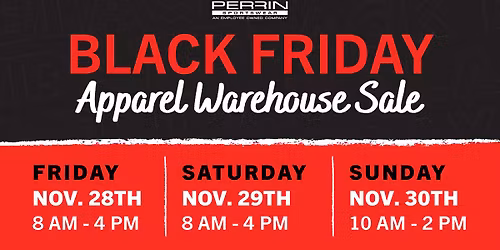 Black Friday Apparel Warehouse Sale