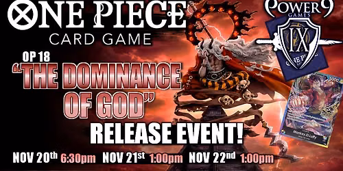 One Piece TCG: OP18 "The Dominance of God" Release Event