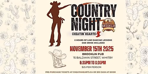 Country Night - Line Dancing Lessons - Brooklin Pub, Whitby