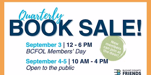 BCFOL Quarterly Book Sale