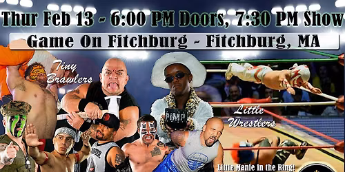 Midget Mayhem Wrestling Rips Through the Ring! Fitchburg MA (All-Ages)