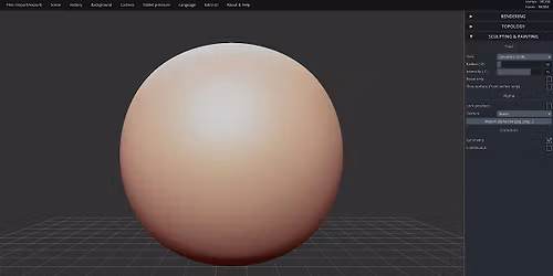 3D Sculpting with SculptGL