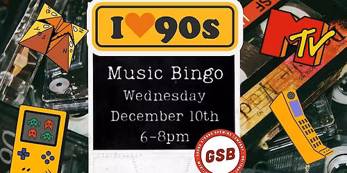 90's Music Bingo