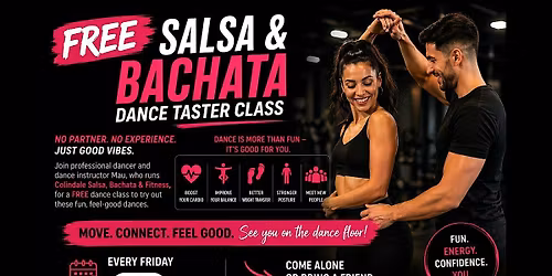 FREE Salsa & Bachata dance taster class for beginners @ Park View Healthclu