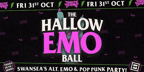 EMO NIGHT, SWANSEA \ud83c\udf83 THE HALLOW-EMO BALL!