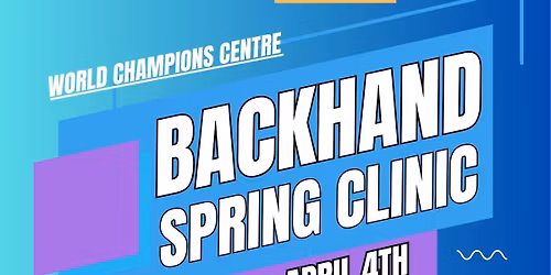 Backhand spring clinic 
