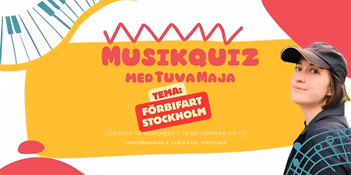 Bacchi Syres popul\u00e4ra musikquiz med Tuva Maja: F\u00d6RBIFART STOCKHOLM! \ud83c\udfb6