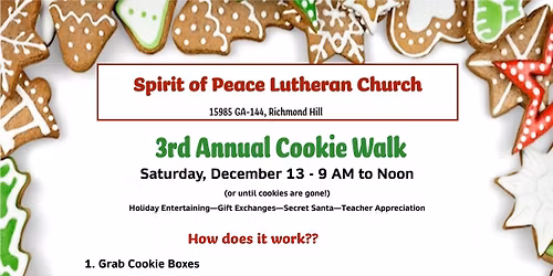 Spirit of Peace Holiday Cookie Walk