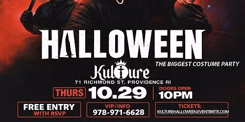 HALLOWEEN: THE BIGGEST COSTUME PARTY (THURSDAY)