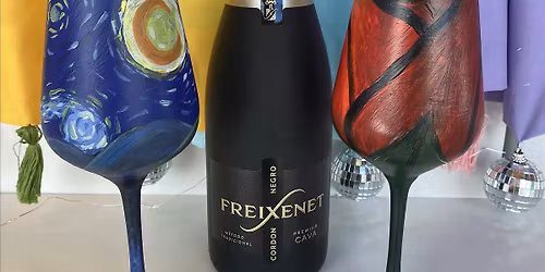 \u201cLast Minute Gift\u201d Hand-Painted Wine Glass Class