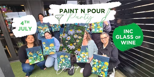Daisy Paint n Pour Party