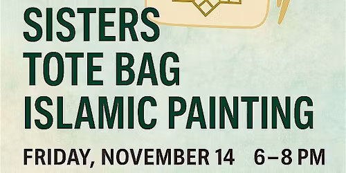 Sisters Tote Bag Islamic Painting