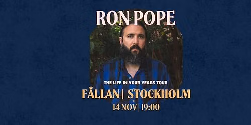 RON POPE (US) - F\u00c5LLAN - STOCKHOLM