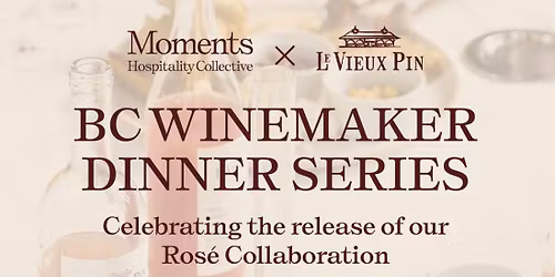 BC Winemaker Dinner Series at NBC!