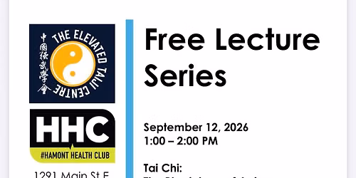 Free Lecture Series | Tai Chi: The Physiology of Aging