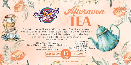 Self Care Afternoon Tea