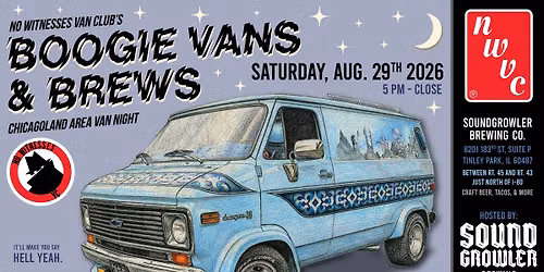 AUGUST Boogie Vans & Brews - Chicagoland Area Van Night