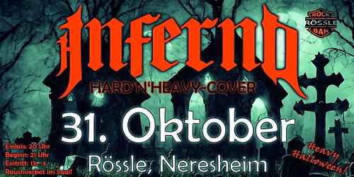 HEAVY HALLOWEEN im R\u00f6ssle mit Inferno Coverband