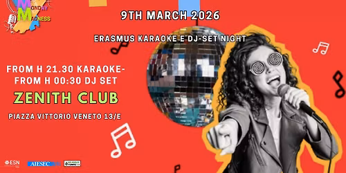 MONDAY MADNESS EVERY MONDAY KARAOKEAND DJ-SET NIGHT 