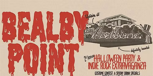 Bealby Point - Halloween Party & Indie Rock Extravaganza