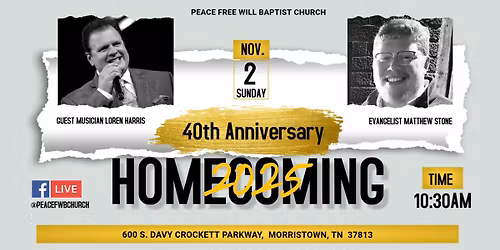 40th Anniversary Homecoming