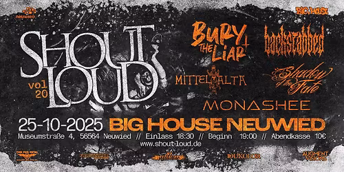 Shout loud Vol.20 - Big House Neuwied - SOLD OUT!