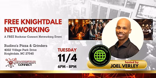 Free Knightdale Networking powered by Rockstar Connect (November)