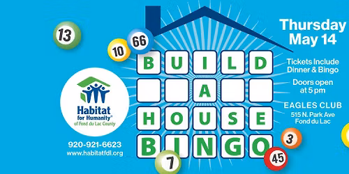 Build-A-House Bingo fundraiser