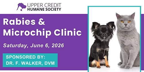 UCHS- Summer  rabies & microchip clinic