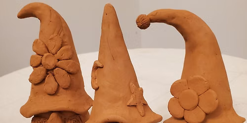 Pottery at The Crafty Cow, Horfield, Bristol,10th June - Making Garden Gnomes