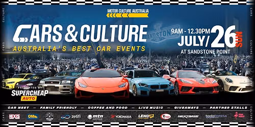 Cars & Culture Moreton Bay - 26th July - 2026