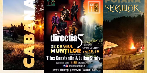 Concert Direc\u021bia 5 la Cabana Poiana Secuilor