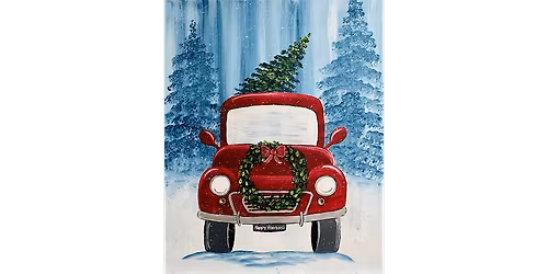 Holiday Vintage Truck - Paint and Sip in Boston | Classpop!\u2122