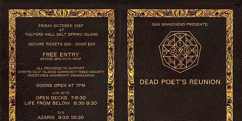 Dan Snakehead Presents : Dead Poets Reunion