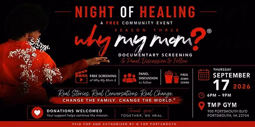 Night of Healing: Why My Mom Screening