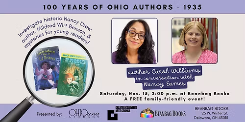 100 Years of Ohio Authors: 1935 - Mildred Wirt Benson & Carol Williams